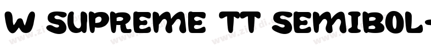 W Supreme TT SemiBol字体转换